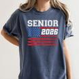 Class Of 2026 Senior Back To School American Flag Graduation Women's Comfort Colors T-Shirt Denim