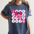 Class Of 2026 Senior Coquette Pink Bow Graduation Family Premium Tri-Blend Women's Comfort Colors T-Shirt Denim