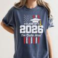 Class Of 2026 Senior Graduation American Flag Senior 2026 Women's Comfort Colors T-Shirt Denim