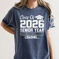 Class Of 2026 Senior Year Loading Countdown Graduation Women's Comfort Colors T-Shirt Denim