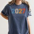 Class Of 2027 Graduate Shirts For Men Women Graduation Retro Women's Comfort Colors T-Shirt Denim
