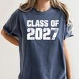 Class Of 2027 High School College Graduation Reunion T-Shirt Women's Comfort Colors T-Shirt Denim