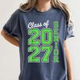 Class Of 2027 Senior 27 High School Graduation Senior 2027 Women's Comfort Colors T-Shirt Denim