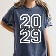 Class Of 2029 Graduating School Class Of 2029 Graduation Women's Comfort Colors T-Shirt Denim