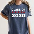 Class Of 2030 Shirt New Kindergarten Student Graduation Women's Comfort Colors T-Shirt Denim