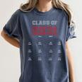 Class Of 2031 Graduation T-Shirt With Space For Hand Prints Women's Comfort Colors T-Shirt Denim