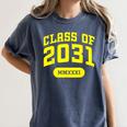 Class Of 2031 Shirts For Kindergarten Photo To Graduation Women's Comfort Colors T-Shirt Denim