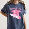 Class Of 2032 Senior 2032 Back To School 2032 Graduation Cap Women's Comfort Colors T-Shirt Denim