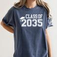 Class Of 2035 Graduation First Day Of School Boys Girls Kids Women's Comfort Colors T-Shirt Denim