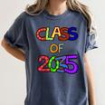 Class Of 2035 Grow With Me Kindergarten Graduation Women's Comfort Colors T-Shirt Denim