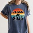 Class Of 2035 Senior Graduate Retro Graduation Women's Comfort Colors T-Shirt Denim