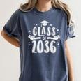 Class Of 2036 Last First Day Of School Graduation Men Women Women's Comfort Colors T-Shirt Denim
