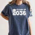 Class Of 2036 Shirt Women Men Kids Senior Graduation 2036 Women's Comfort Colors T-Shirt Denim