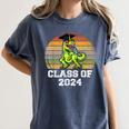 Class Of Dinosaur Apparel 2024 Graduation Graduate Dino Boy Women's Comfort Colors T-Shirt Denim