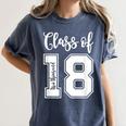 Class Of Two Thousand 18 Shirt Graduation T-Shirt Women's Comfort Colors T-Shirt Denim