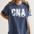 CNAs Graduation Shirt CNA Est 2019 Women's Comfort Colors T-Shirt Denim