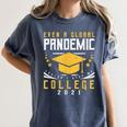 College 2021 Degree Graduation Graduate Women's Comfort Colors T-Shirt Denim