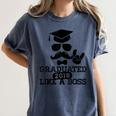 College High School Graduation Grad 2018 Shirt Women's Comfort Colors T-Shirt Denim