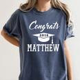 Congrats 2018 Matthew College High School Graduation T-Shir Women's Comfort Colors T-Shirt Denim