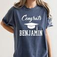 Congrats Benjamin College High School Graduation Women's Comfort Colors T-Shirt Denim