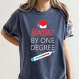 Cool Hotter By One Degree Graduation Teesadf Women's Comfort Colors T-Shirt Denim