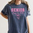 Coquette Senior 2026 Class Of 2026 Pink Bow Graduation 2026 Women's Comfort Colors T-Shirt Denim