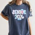 Coquette Senior-Class Of 2026 Preppy Graduation Graduate Women's Comfort Colors T-Shirt Denim