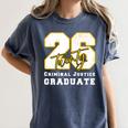 Criminal Justice Graduate Graduated Class Of 2026 Graduation Premium Women's Comfort Colors T-Shirt Denim
