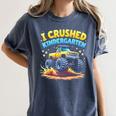 I Crushed Kindergarten Monster Truck Graduation Boys Kids Women's Comfort Colors T-Shirt Denim