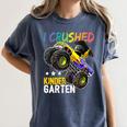 I Crushed Kindergarten Monster Truck Graduation Boys Small Women's Comfort Colors T-Shirt Denim