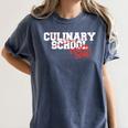 Culinary School Graduation Class Of 2018 Women's Comfort Colors T-Shirt Denim