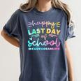Custodian Life Graduation Day Last Day Of School Tie Dye Women's Comfort Colors T-Shirt Denim