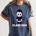 Cute Graduation Panda Class 2018 Women's Comfort Colors T-Shirt Denim
