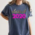 Cute Graduation Shirt Class Of 2020 Shirt Women's Comfort Colors T-Shirt Denim