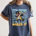 Dabbing Graduation Boy 5th Grade Nailed It Class Of 2025 Women's Comfort Colors T-Shirt Denim