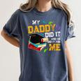 My Daddy Did It And He Did It For Me Graduate Graduation Women's Comfort Colors T-Shirt Denim