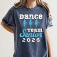 Dance Team Senior 2026 Senior Night Graduation Grad Women's Comfort Colors T-Shirt Denim