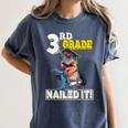 Dinosaur Graduation Cap Gown 3rd Grade Graduate Nailed It Women's Comfort Colors T-Shirt Denim