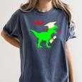 Dinosaur Rawr Diploma Grad Graduate Graduation Women's Comfort Colors T-Shirt Denim