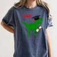 Dinosaur Rawr Diploma Graduate Graduation Women's Comfort Colors T-Shirt Denim
