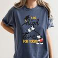 Disney Mickey Mouse A Big High Five For Today Graduation Women's Comfort Colors T-Shirt Denim