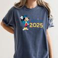 Disney Mickey Mouse Cap & Gown '25 Graduation Class Of 2025 Premium Tri-Blend Women's Comfort Colors T-Shirt Denim
