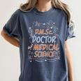 DMSc Doctor Of Medical Science Doctorate Graduation Raglan Baseball Tee Women's Comfort Colors T-Shirt Denim