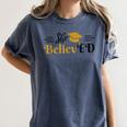 Doctor Of Education She BelievED EdD Graduation Women's Comfort Colors T-Shirt Denim