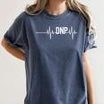 Doctor Of Nursing Practice Graduation DNP Heartbeat Women's Comfort Colors T-Shirt Denim