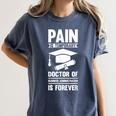 Doctorate Is Forever- Graduation Achievement DBA Doctorate Women's Comfort Colors T-Shirt Denim