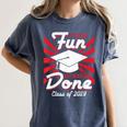 Im Done Graduating Class Of 2019 School Graduation T Shirt Women's Comfort Colors T-Shirt Denim