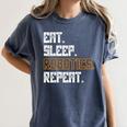 Eat Sleep Robotics Repeat Shirt Graduation Women's Comfort Colors T-Shirt Denim