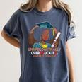 EdD Black Girls Doctor Of Education Graduation Black Women Women's Comfort Colors T-Shirt Denim