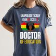 EdD Doctor Of Education Educated Doctorate Graduation Women's Comfort Colors T-Shirt Denim